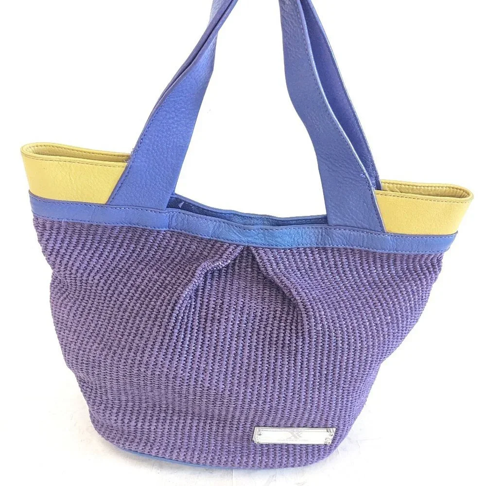 π Maxx New York Purple Woven Purse π - Picture 2 of 10